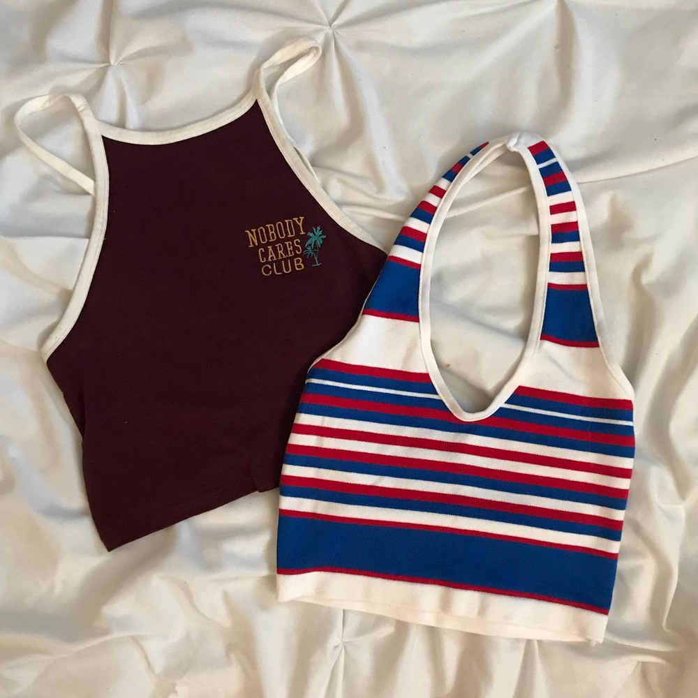 Two Forever 21 Cropped Halters